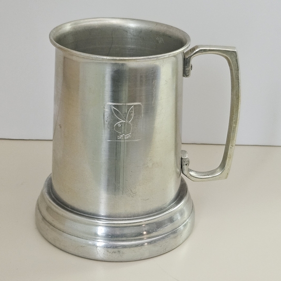 1960's Playboy Aluminum 16oz Beer Stein - Picture 2 of 6